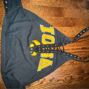 Iowa Hawkeyes Hype & Vice Halter Top *Completely Open Back*